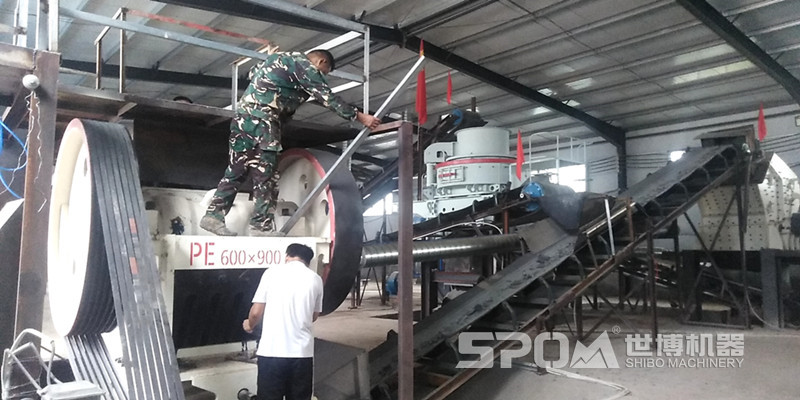 一套機制砂設備，固定式機制砂機器